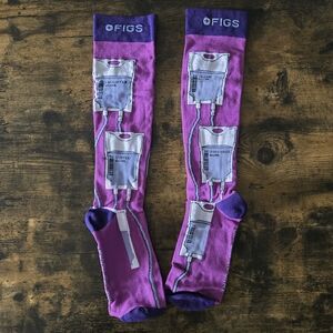 New Figs Compression Socks Drip Drip Hooray M